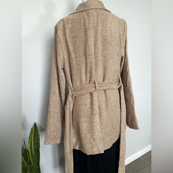 NWT - Crescent Women's Tweed Tan Office Blazer - Picture 6 of 16